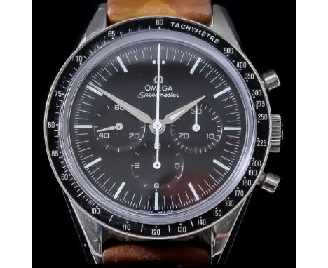 An Omega Speedmaster "Space" Wristwatch, 20th Century, Stainless Steel Cased, Limited Edition No. 8321, produced to commemora