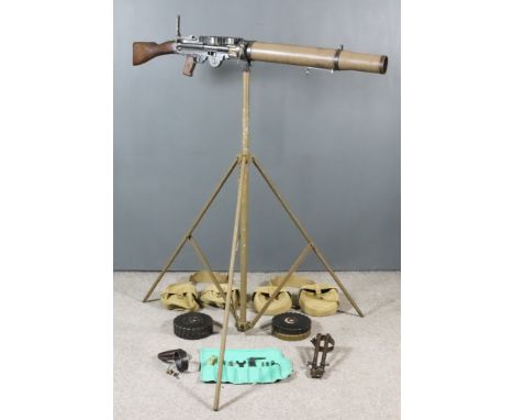 A Good First World War Deactivated .303 Calibre Lewis Light Machine Gun dated 1914 by BSA, Serial No. A1767, (with current Eu