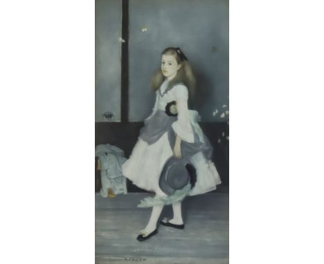 Early 20th Century English School after James McNeill Whistler (1834-1903) - Watercolour - Full length portrait of "Miss Alex