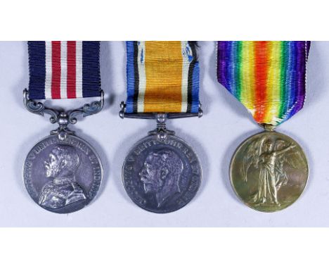 A Group of Three George V First World War Medals, to L.36449 Bomdr. Ernest Bowser, Royal Artillery, comprising - Military Med