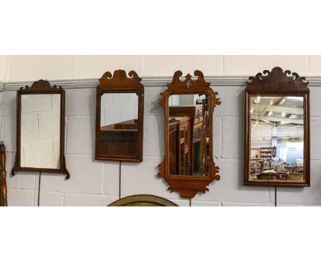 Four Georgian mahogany framed fretwork pier glasses (4)Condition report: All glasses are in good order and free from any note