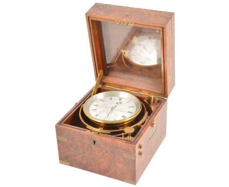 A marine chronometer, Frodsham &amp; Keen, Liverpool, circa 1860, with 4'' silvered and engraved dial signed Frodsham &amp; K