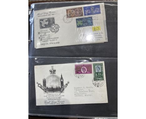 STAMPS 1961-1995 First Day Covers in 7 albums 