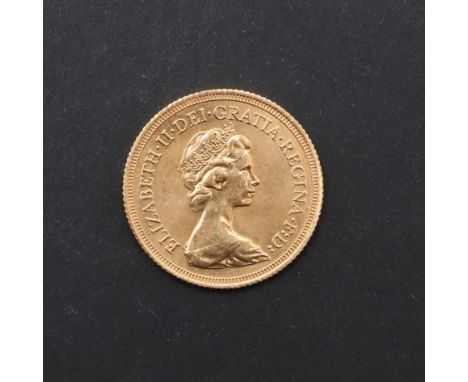 An Elizabeth II Sovereign, bare head r. reverse St George and the Dragon, dated 1976. *CR Light surface marks only. A very ni