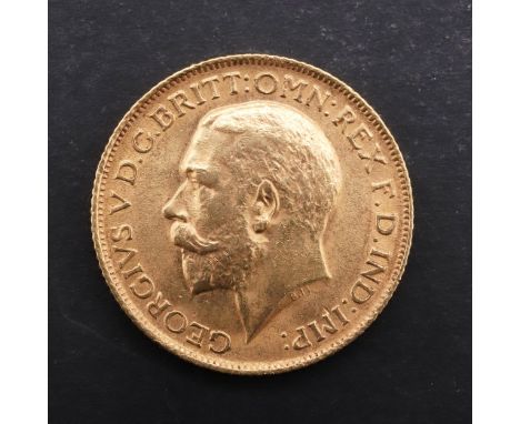 A George V Sovereign, bare head l. reverse St. George and the dragon, dated 1912. *CR Light surface marks only.