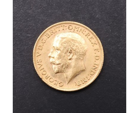 An George V Sovereign, bust l. reverse George and the Dragon, S to the ground for the Sydney, Dated 1925. *CR Light surface m