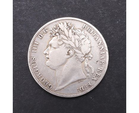 A George IV Halfcrown, laureate bust l. Reverse with crowned and garnished shield, dated 1821. *CR Light rubbing to both side