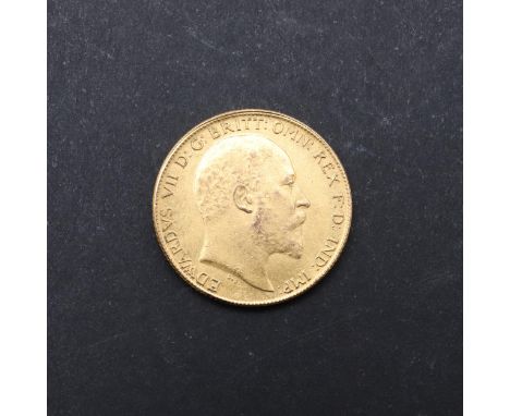 An Edward VII Half Sovereign, bust r. St George and the Dragon reverse, dated 1909. *CR Light surface marking only. A nice ex