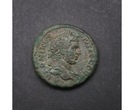 An as of Antoninus, laureate bust r. 'ANTONINUS PIUS AUG BR..' Reverse standing winged figure 'VICTORIAE BRITTANNICAE' With S