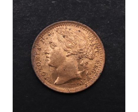 A Queen Victoria third farthing, laureate head l. Reverse with crowned date and value. Dated 1866. Made for use in Malta. *CR