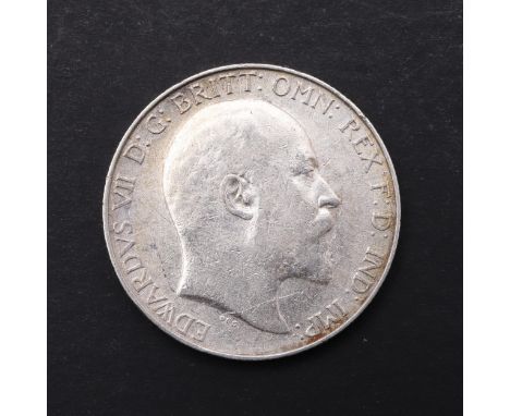 An Edward VII Florin, bare head r. Reverse standing figure of Britannia on a ship's bow, dated 1905. *CR Some marking and lig