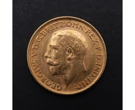 A George V Sovereign, bare head l. reverse George and the dragon, dated 1912. *CR Light surface marks only.