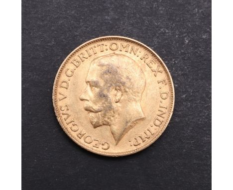 A George V Sovereign, bare head l. reverse St. George and the dragon, dated 1912. *CR Light surface marks and rubbing.
