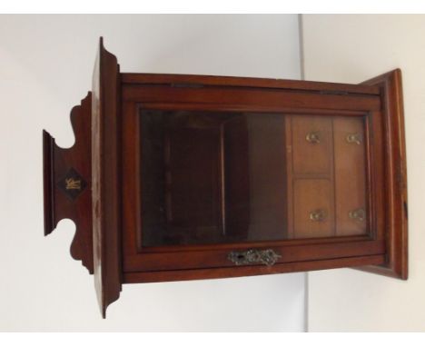 Edwardian three drawed pipe holder case 