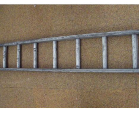 Vintage wooden ladders 