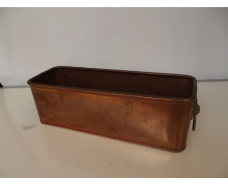 Copper flower trough 