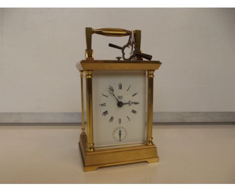 Dent London chiming carriage clock, very heavy 