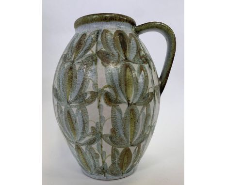 Glyn Colledge (1922-2000) for Denby Pottery 'Glynbourne' jug/pitcher, black marks to the base, 31cm high