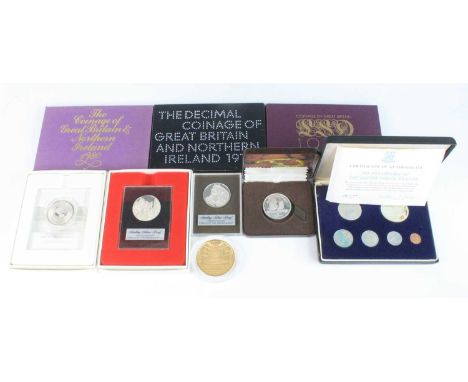 World, a collection of coins, medals and covers, to include Coinage of Great Britain and Northern Ireland proof sets for 1970