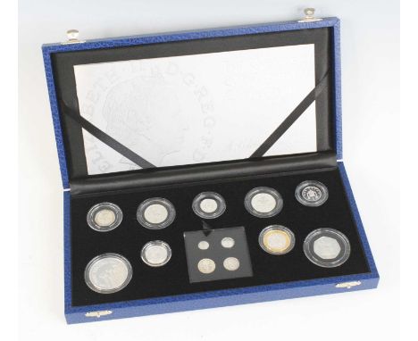 United Kingdom, The Royal Mint, The Queen's 80th Birthday Collection, A Celebration in Silver, thirteen silver proof coins fi