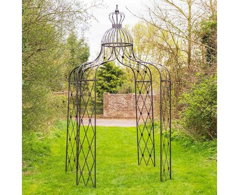 ARCHITECTURAL GARDEN PERGOLA, Regency style, 300cm H x 220cm W. 
