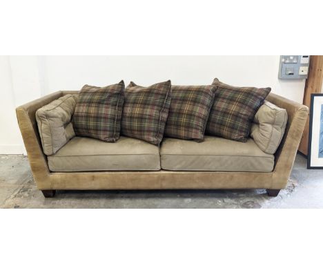 KATHARINE POOLEY VOGUE SOFA, 233cm W. 