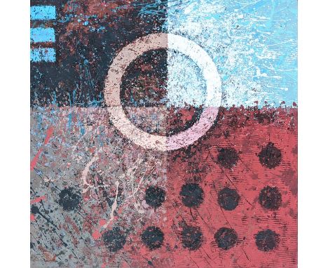 JANE SPENCER, 'Side step 3', oil on canvas, 61cm x 61cm, signed and titled verso. 
