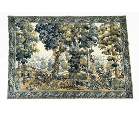 VERDURE TAPESTRY, 17th century style Flemish wall hanging, contemporary reproduction, 187cm x 120cm 