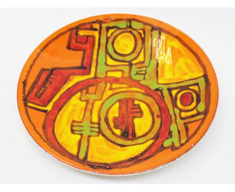 A Poole pottery charger. Diam. W34.5cm. Condition - very good, no chips, cracks nor any signs of restoration.