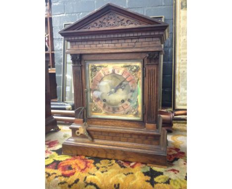 An architectural mantel clock. H42.5cm