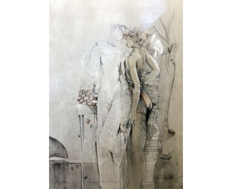 Jurgen Gorg. Limited edition lithograph no. 223/225. 50cm x 65cm. Signed in pencil.