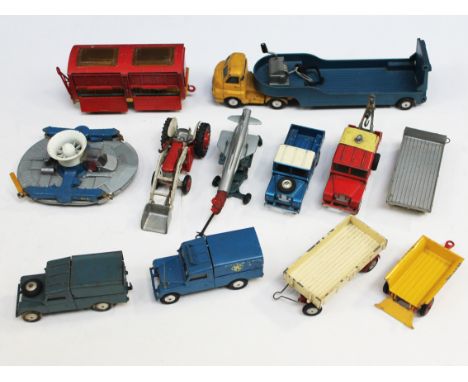 A group of twelve Corgi Toys and Corgi Major Toys comprising four Land Rover 109 WB, Circus Animal Cage, Carrimore Low Loader