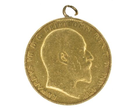 King Edward VII, Sovereign, 1904, Bare head r. R. St. George and dragon, London Mint, edge milled, gold, weight 8.0g, S.3969,