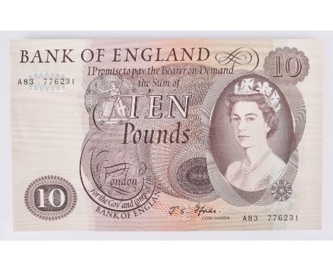 Twenty consecutive Series "C" Portrait Issue (January 1967), Ten Pounds banknotes, brown, 150 x 93mm, signature J.S. Forde, A