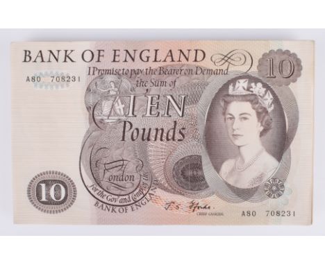 Forty-six Series "C" Portrait Issue (January 1967) Ten Pounds banknotes, brown, 150 x 93mm, signature J.S. Forde, to include 