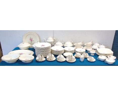 108 pieces of Copeland Spode (Spode's Jewel) tea and dinner wear reg no. 70392, U.S Patent 1926 Spode's Billingsly Rose We do