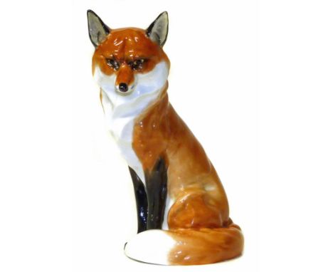 Royal Worcester fox We do not supply condition reports for our Interiors Sale