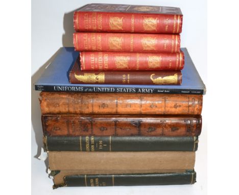 A small group of antiquarian books to include the two volumes of Album de la Guerre 1914-1919 a French illustrated history of