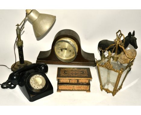 A large quantity of assorted 20th Century collectables over three boxes,  to include a tin of marbles, a G. &amp; C. table mi