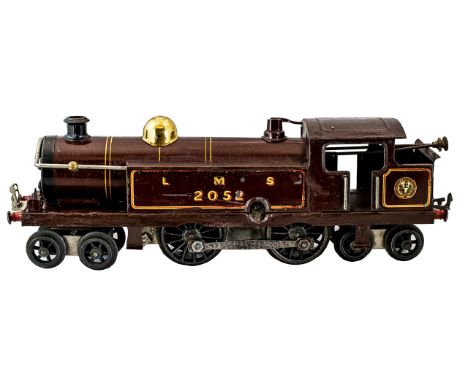 Hornby O Gauge LMS Maroon 4-4-4 Tank Locomotive ( Clock-work) Number 2052. Date 1920's 1924 - 1926. Overall Good Condition - 