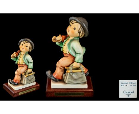 M. J. Hummel Ltd and Numbered Edition Hand Painted Large Figure ' Merry Wanderer ' ( Hum 7/1 ) This Figure Is No 170 of Only 