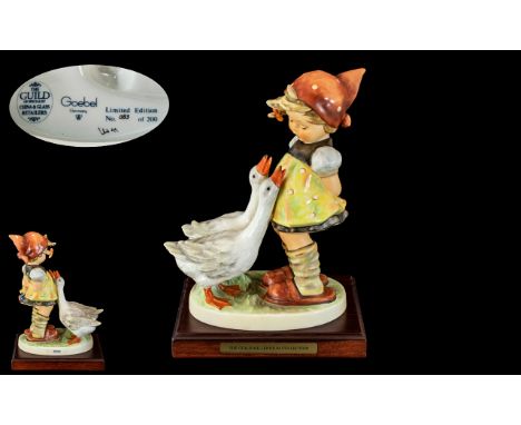 M. J. Hummel Ltd and Numbered Edition Hand Painted Large Figure - The Guild Millennium Collection ' Goose Girl ' ( Hum 47/11 