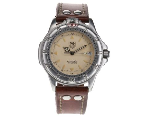 Tag Heuer - 4000 Series 200m Ref. WF2110-K Steel Automatic Watch. ETA Cal. 2824-2 automatic movement. Case made from stainles