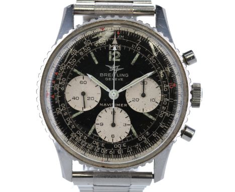 Breitling - Vintage Navitimer 806 Hand Wind Chronograph Watch. Venus Cal. 178 hand wind chronograph movement. Case and strap 