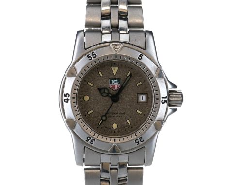 Tag Heuer -  Professional Granite Dial Watch, Ref. WD1411-P0, Swiss Made Quartz movement. Stainless Steel Case, Original Stai