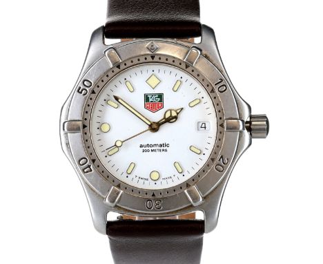 Tag Heuer - Professional 200m Automatic Steel Sports Watch. Automatic ETA Cal. 2824-2 movement. Ref 669.706T. Stainless steel