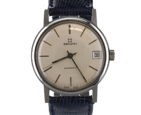 Zenith -  Surf Watch, Ref. 011620380, Zenith Cal. 2572PC, 17 Jewel Automatic movement. Stainless Steel Case, After Market Blu