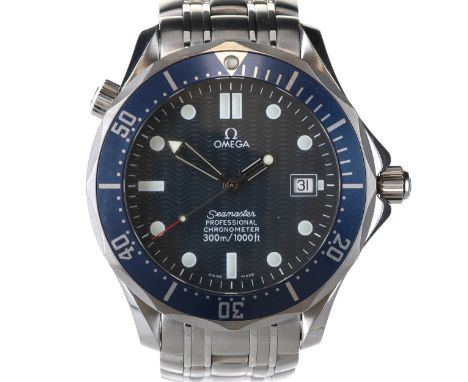 Omega - Seamaster Professional 300m Steel Diver's Automatic Watch. Omega Cal. 1120 automatic movement. Stainless steel case a