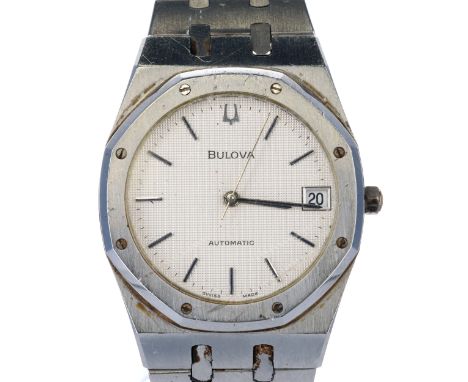 Bulova - Royal Oak Stainless Steel Automatic Watch. ETA Cal. 2892 automatic movement. Case and bracelet made from stainless s