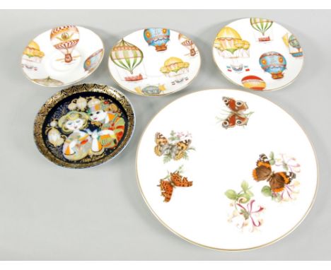 ROSENTHAL STUDIO-LINIE BJORN WIMBLAD DESIGN SMALL PORCELAIN PLAQUE 'Aladin und die Wunderlampe XI', 6 1/2" diameter; ROYAL WO